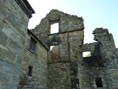 Aberdour Castle Tower House from courtyard