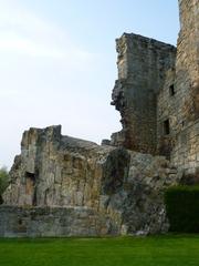 Fallen masonry at Aberdour Castle