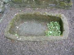 stone dough trough at Aberdour Castle