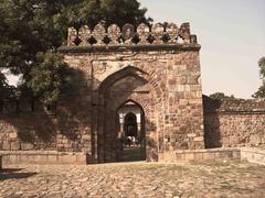 Lodhi Gardens tombs with clear blue sky