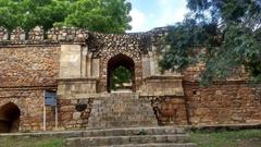 Main gate of Tomb of Sikandar Lodi in New Delhi, India