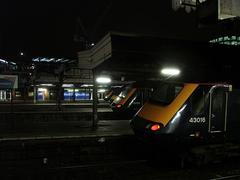 A line-up of High Speed Trains at Paddington Station