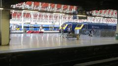 Busy Paddington Station in London