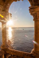 Lisbon cityscape with historic buildings and the Tagus River