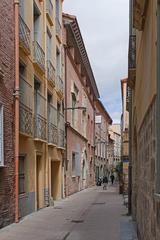 Rue de la Main de Fer and Casa Xanxo in Perpignan, Pyrénées-Orientales, France