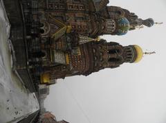 Saint-Sauveur-sur-le-Sang-Versé Cathedral and Griboïedov Canal in Saint Petersburg, Russia