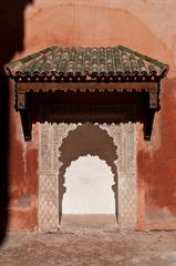 Panoramic view of Marrakesh with Atlas Mountains in the background