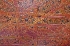 intricate detailing on the Saadian Tombs ceiling