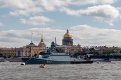 Serpukhov ship on Neva River