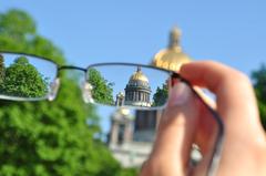 Isaac Cathedral as seen through a classmate's glasses