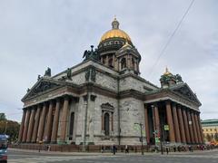 St. Isaac's Cathedral in Saint Petersburg on a summer day