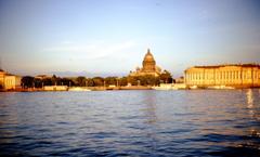 St. Isaac's Cathedral across the Neva River in the Soviet Union