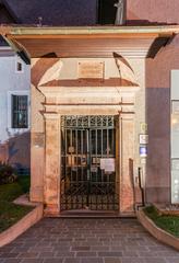 Portal of Sonnaz Castle in Thonon-les-Bains, France