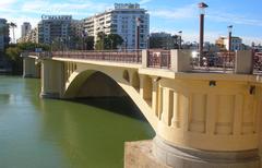 Pont de San Telmo in Seville at sunset