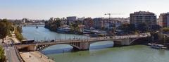 San Telmo Bridge in Seville from Torre del Oro