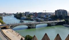 San Telmo bridge in Seville from Torre del Oro