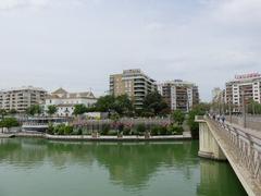 View from the San Telmo Bridge in Seville, Andalusia, Spain