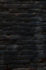 Burnt wall of the library of ancient Nalanda Mahavihara