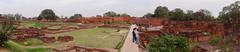 Panoramic view of Nalanda ruins