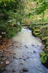 Vuachère river near Lausanne and Pully before Leman lake