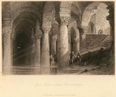 Illustration of Yere Batan Sarai in Constantinople by Robert Walsh and Thomas Allom