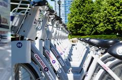 bikes parked outside John G. Shedd Aquarium