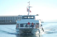 Visitor boat to Robben Island in Cape Town