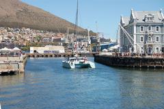 Catamaran at Victoria and Alfred Waterfront in Cape Town