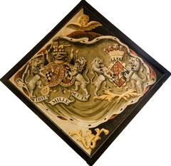 Funeral hatchment for Elizabeth Howard in St Giles' church, Stoke Poges, Buckinghamshire, UK