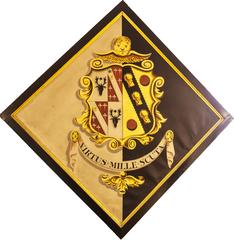 Funeral hatchment for Frances Howard-Vyse in St Giles' church, Stoke Poges, Buckinghamshire, UK