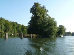 Head of Glen Island in the River Thames above Boulter's Lock, Maidenhead