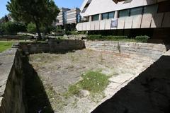 Bassin d'eau douce dans le jardin des vestiges à Marseille