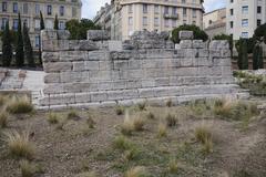 Southern Greek city tower in Marseille viewed from the East