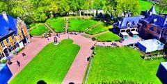 Domaine du Château de Grand-Bigard garden view