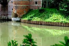 Reflection on Grand Bigard's Castle Lake, Bruxelles