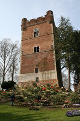 Groot-Bijgaarden castle keep in Belgium, built in 1347