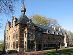 Groot-Bijgaarden Castle with a moat