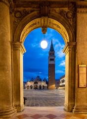 Piazza San Marco at night in Venice