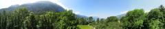 panoramic view from the Weissenau ruins observation platform