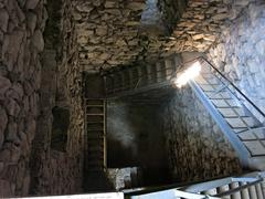 Staircase to the Weissenau Ruin observation deck