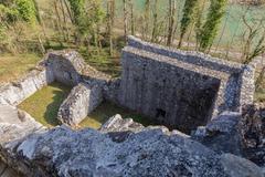 Ruine Weissenau in Unterseen, Switzerland