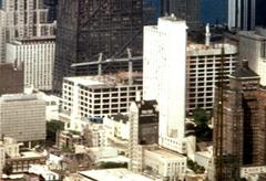 Water Tower Place under construction in Chicago 1974