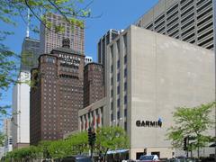 Allerton Hotel and Magnificent Mile on Michigan Avenue in Chicago