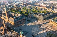 Copenhagen City Hall and Tivoli Gardens