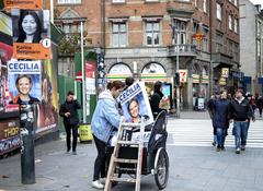 Election posters for the municipal and regional elections in Denmark