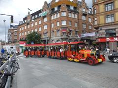 Trackless trains at Rådhuspladsen, Copenhagen