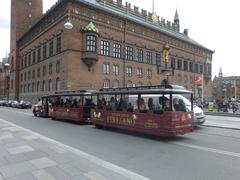 Trackless trains at Rådhuspladsen, Copenhagen