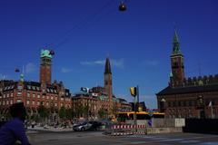 Nyhavn Harbor in Copenhagen with colorful historic buildings and boats