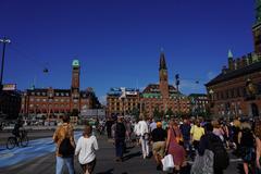 Nyhavn canal in Copenhagen with colorful buildings and boats