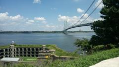 Battery Weed at Fort Wadsworth with surrounding greenery